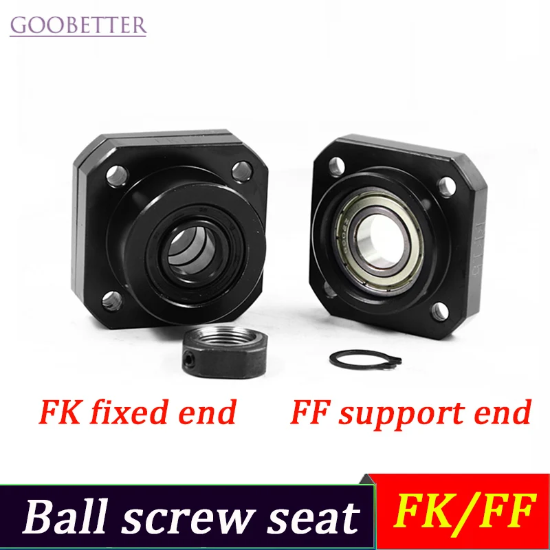 

Precision Ball Screw Support Unit High Accuracy Low Vibration FF6/8/10/12/15/20/25 FK30-FK40 Fixed Supported Angular Contact End