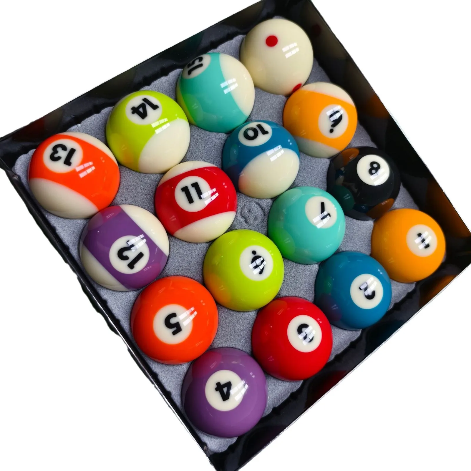 

Wholesale 5A Black Eight Crystal Balls for Billiard Balls. American Style. 57.2 Table Size. Standard Large-sized Billiard Balls.