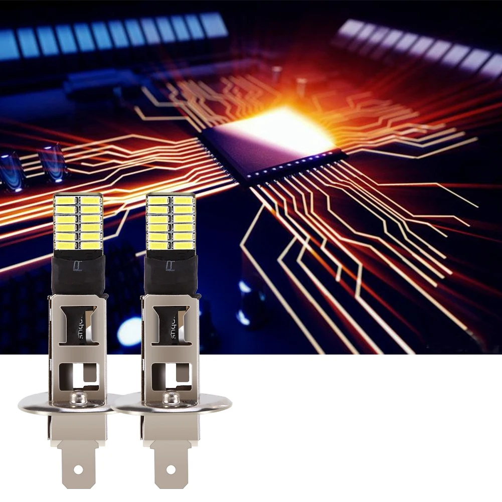 1 X 24-SMD H1 6500K White LED Fog Light Replacement Bulb Fog Light Driving DRL xi DRL Lamp Bulb Fog Lights Bulbs LED Fog Light