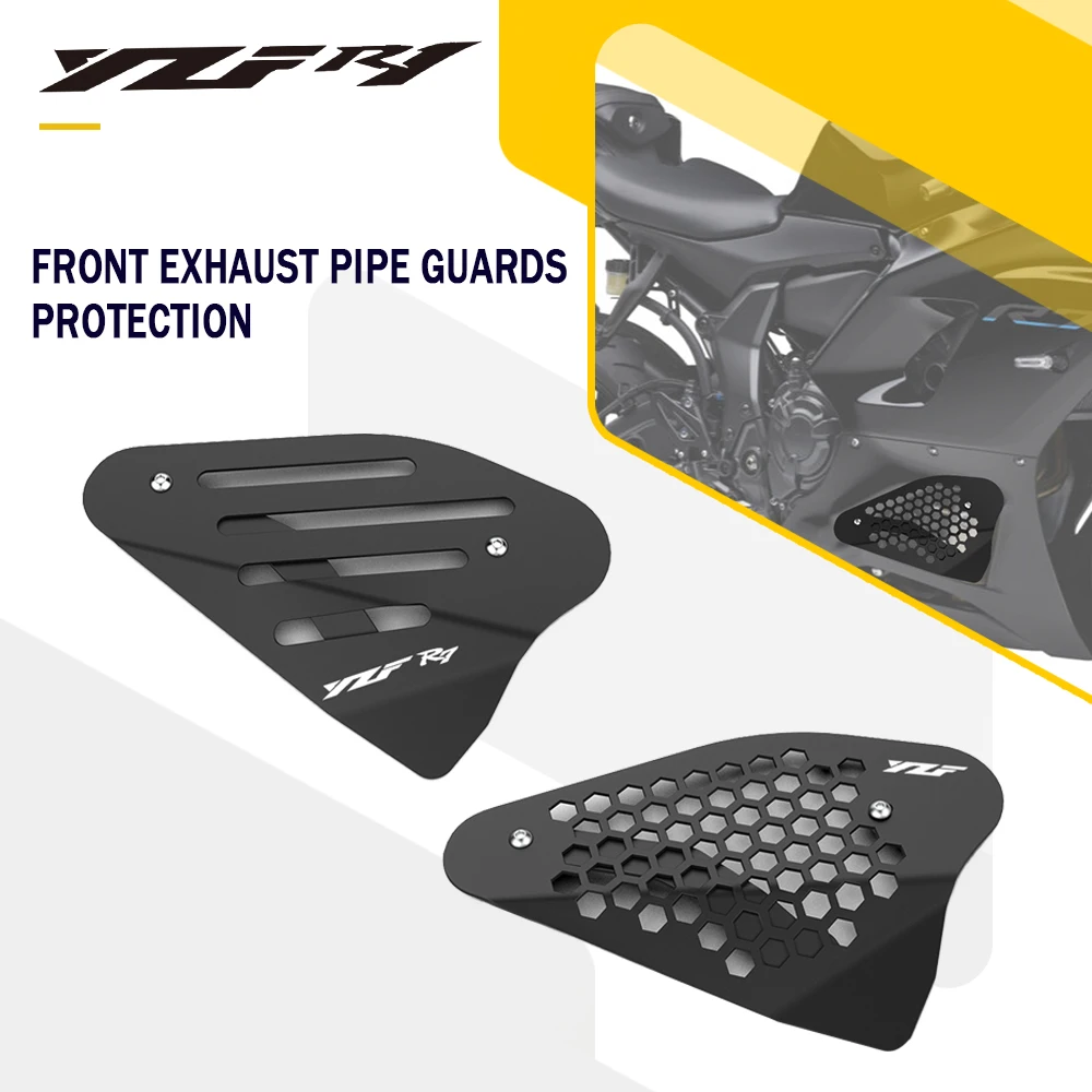 

Motorcycle Accessories Front Exhaust Pipe Guards Protector Protection For Yamaha YZFR7 YZF-R7 YZF R7 2021 2022 2023 2024 YZFR 7