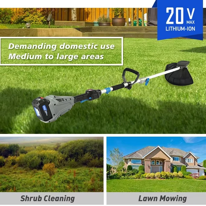

ATV&UTVTop Wholesale Durable Good Quality 20V Electric Cordless Lithium Battery Power String Trimmer Brush Cutters for Garden