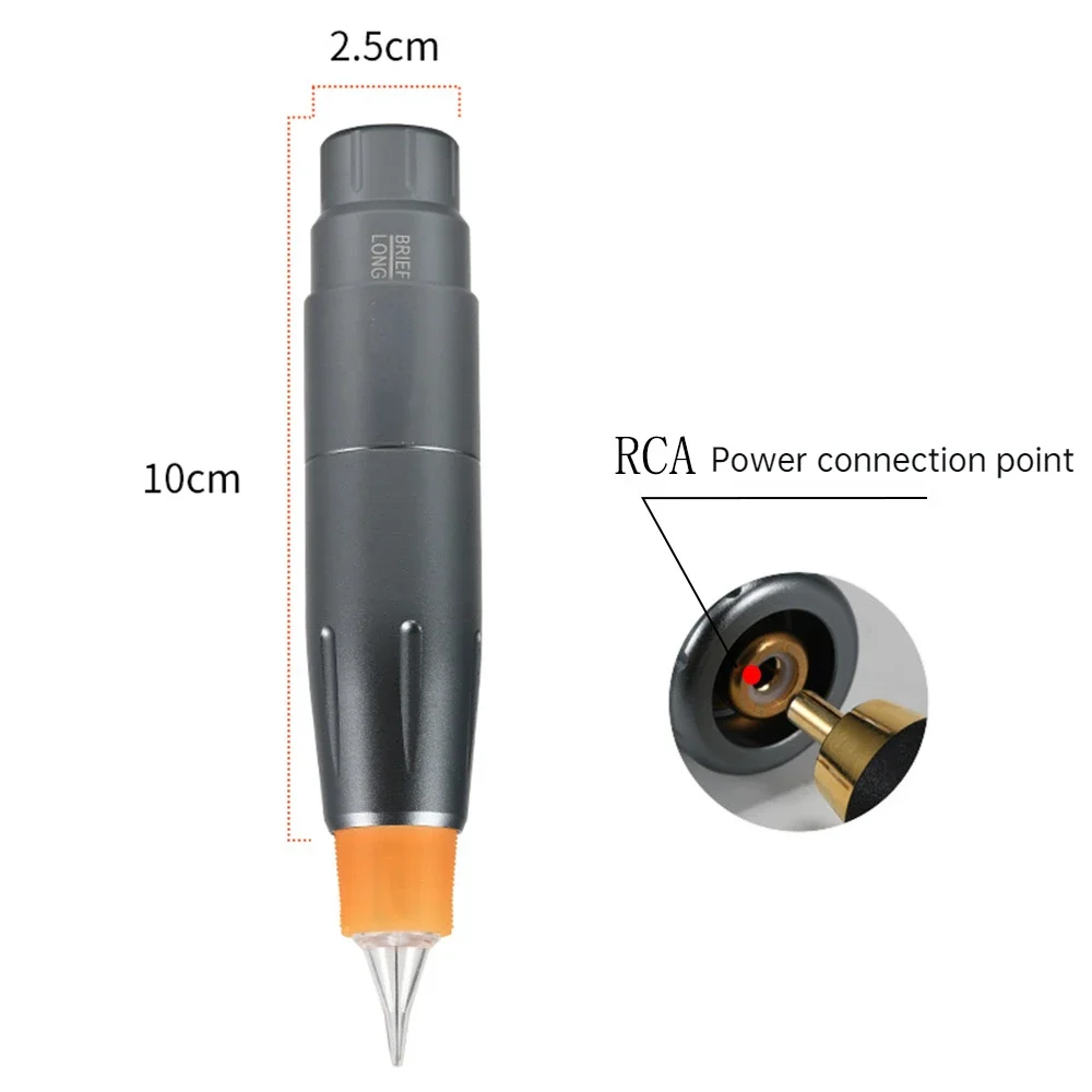 Машинка для татуировки и вышивки, мощный двигатель для кожи головы, губ, бровей, макияжа, автоматический инструмент для полного метания