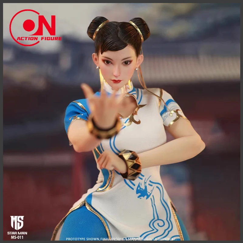 

Q1 STAR MAN MS-011 1/6 Chunli Blue Cheongsam Ver. Фигурка 12-дюймовая фигурка женщины-солдата, полный набор, Коллекционная модель