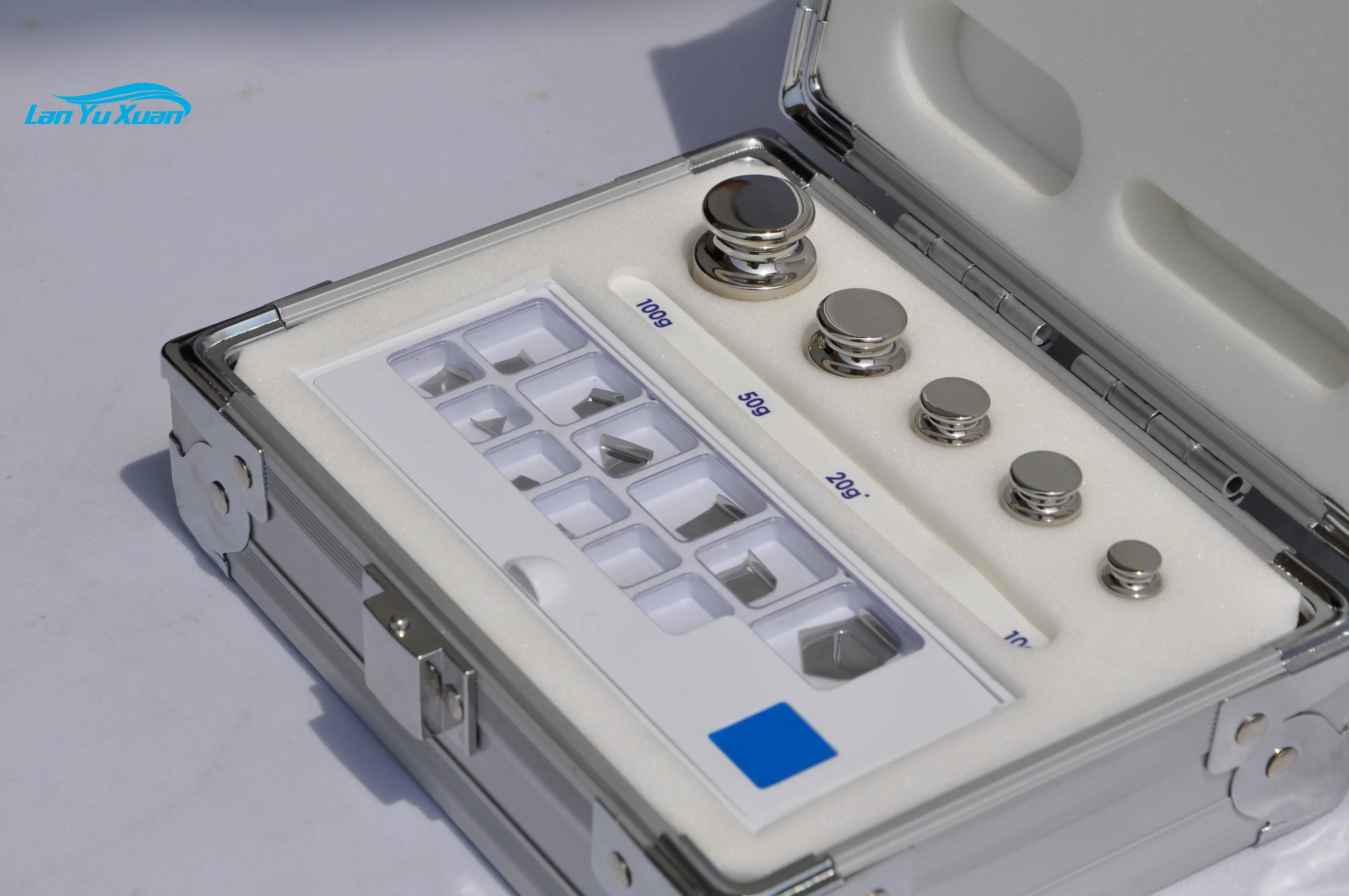 E2 1mg-100g صندوق الوزن من الفولاذ المقاوم للصدأ كتلة المعايرة