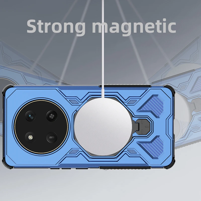 حافظة لهاتف هواوي هونور ماجيك 7 لايت 5G شحن لاسلكي مغناطيسي حافظة لهاتف هواوي هونور X9C غطاء فاخر ذكي هونور X9C X9 C Funda