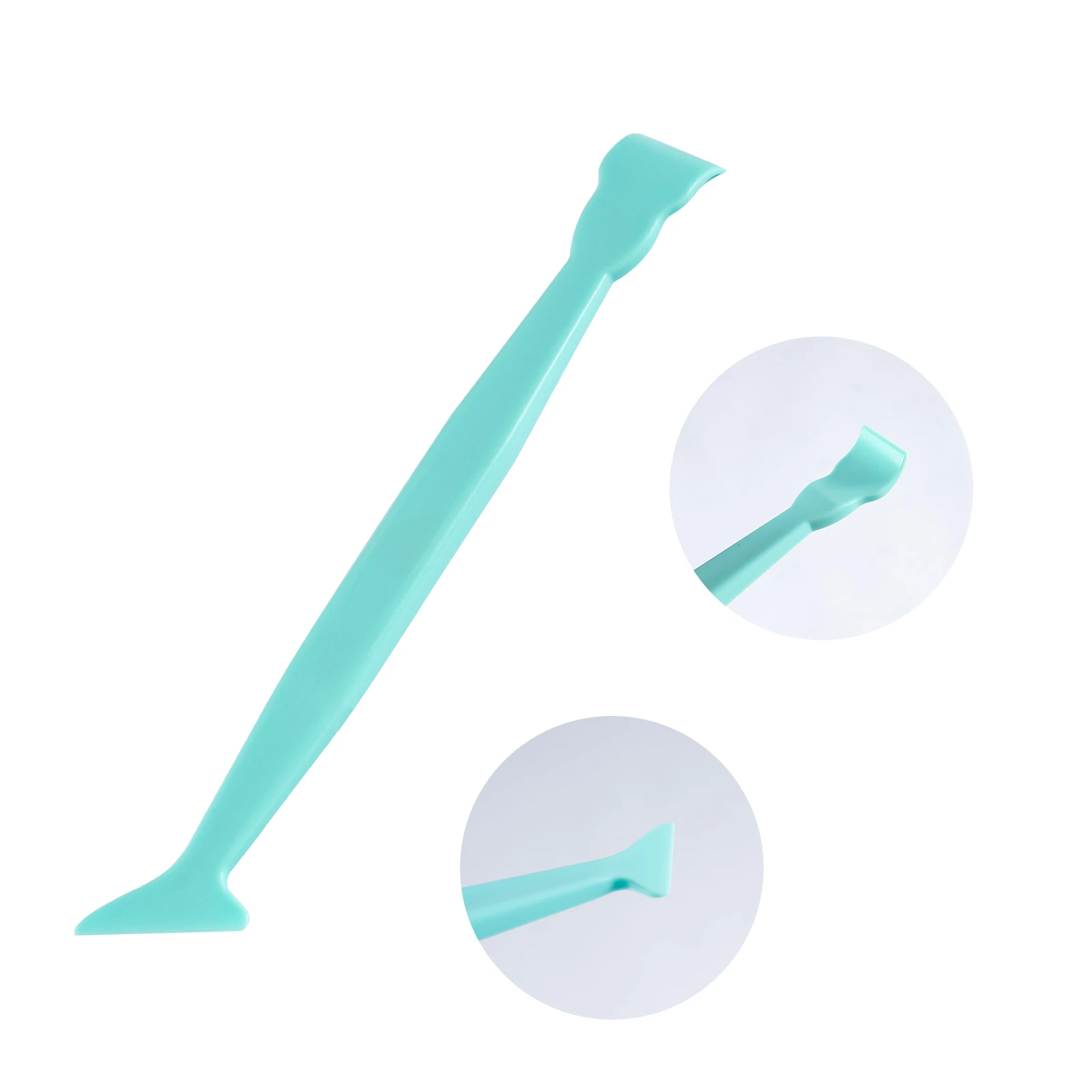 

Double End Triangle Thin Edge Squeegee Car PPF Vinyl Wrap Tool Curved Slot Trim Scraper for Car Film Installing Tucking Tools