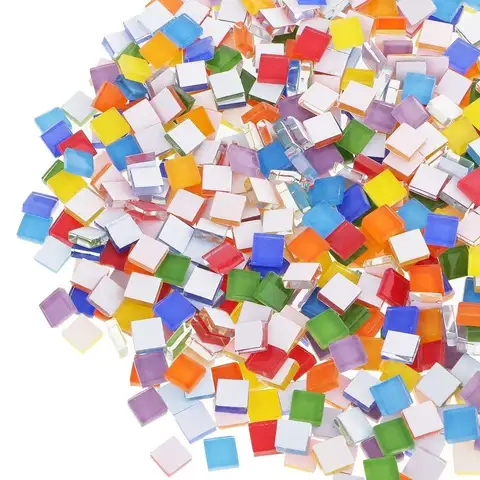 Fashion Multi Colors Mosaic Tiles 1cm X 1cm DIY Craft Supply Accessories 100g Latest Mosaic Tiles Gift Useful Durable