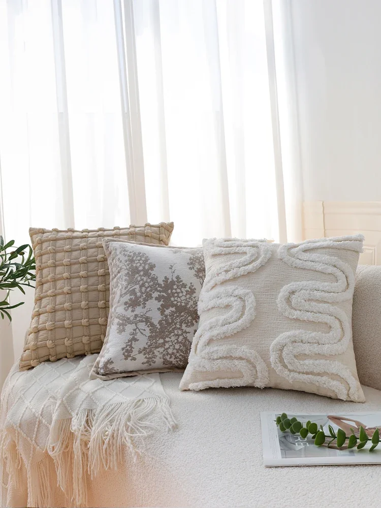 Home Living Room Sofa Cushion Bedroom Pillow Nordic Luxury Cushion Bay Window Soft Cushion Home Textile Seat Puffs Ornaments