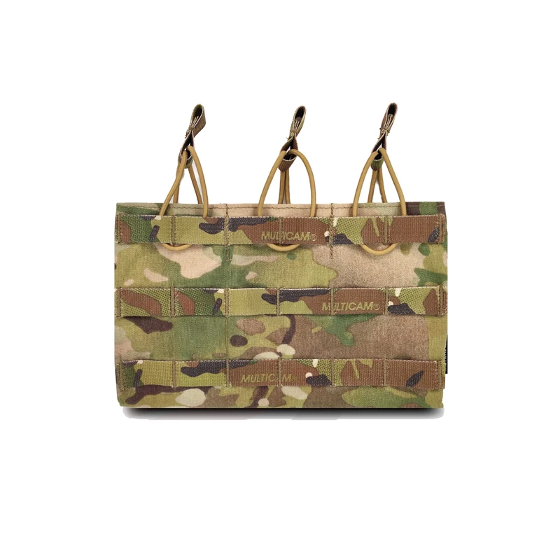 

Tactical Magazine Pouch Airsoft EDC 556 Triple Mag Pouch Multicam 500D Plate Carrier Open-Top Molle Bag Holder Gear