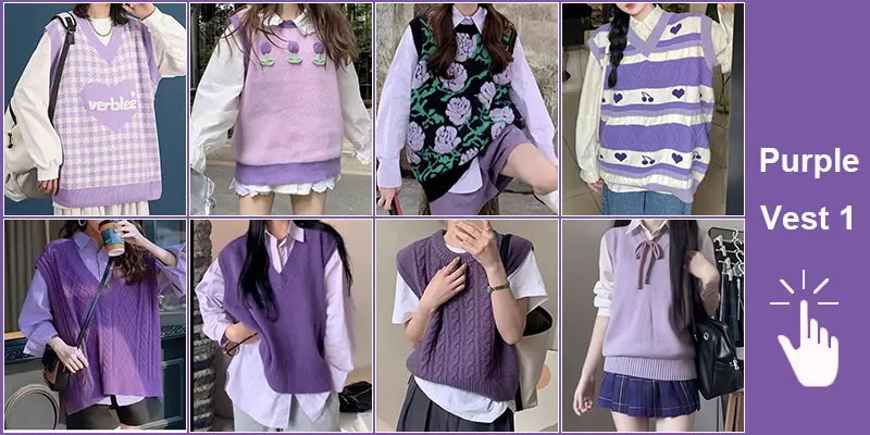 Green Knit Vest Printed Sleeveless Pullover Oversized Women Sweater Vest 2026 New Y2K Vintage Knitwear Women's Autumn Clothing
