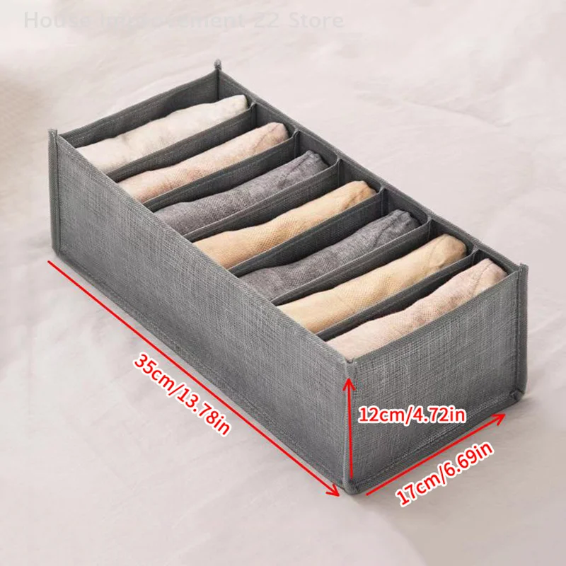 Closet Storage Box Folding Underwear Storage Box Partition Drawer Storage Box Jeans Wardrobe Storage Box Clothes