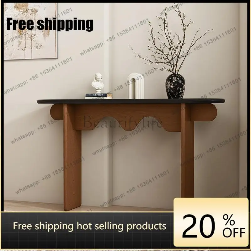FGModern Console Table Decorative Narrow Design Entryways Table Luxury Drawer Furniture Entrance Console Living Room Furniture