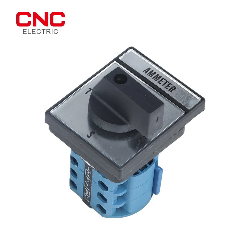 CNC LW28-20A AMMETER 660V 20A 4-Position 3Poles Panel Mount  Rotary Selector Changeover Switch