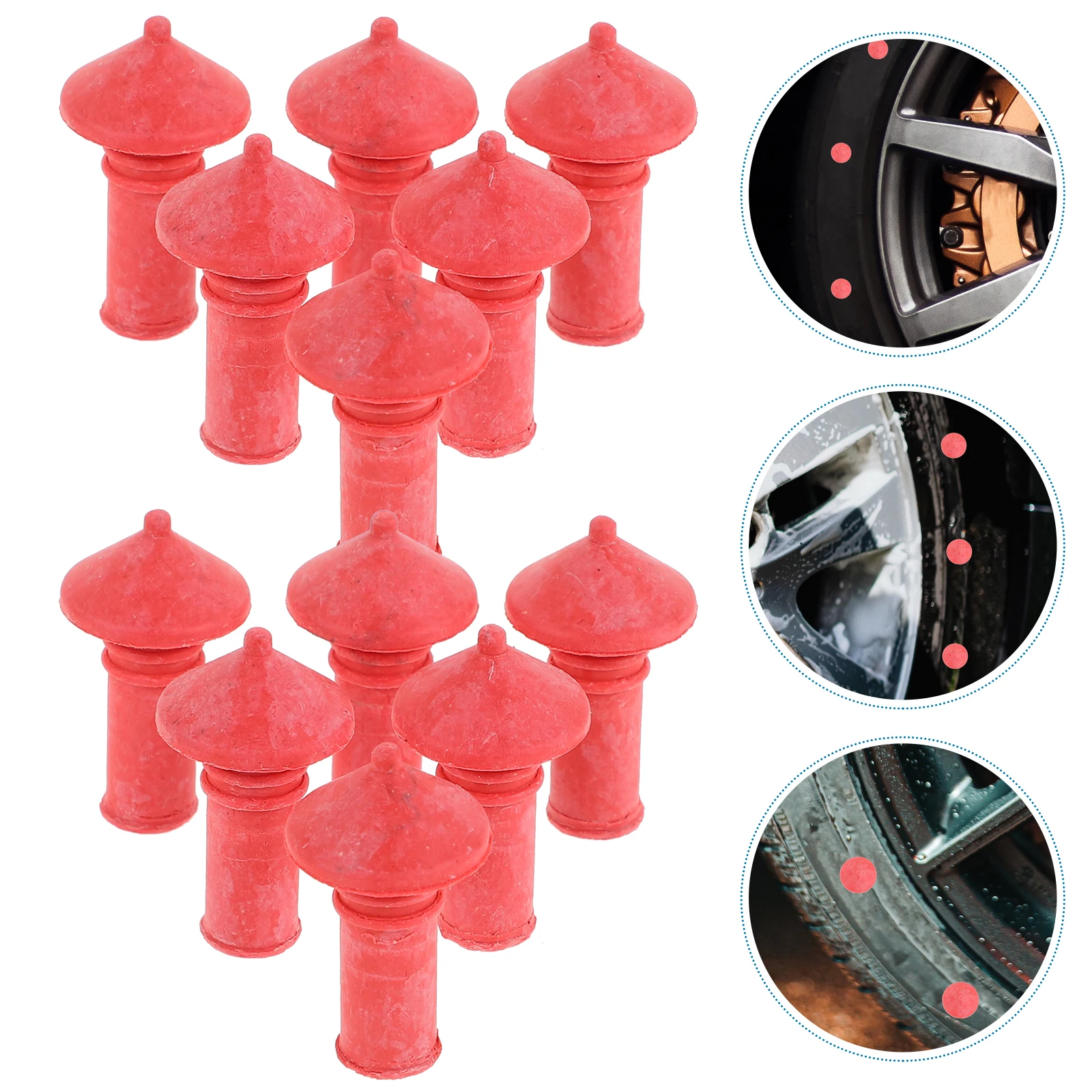 

Mushroom Tire Plugs Repair Kit Car Motorcycle Radial Tubeless Tires Nail Meridian Spare Rubber Durable Efficient Fix Puncture