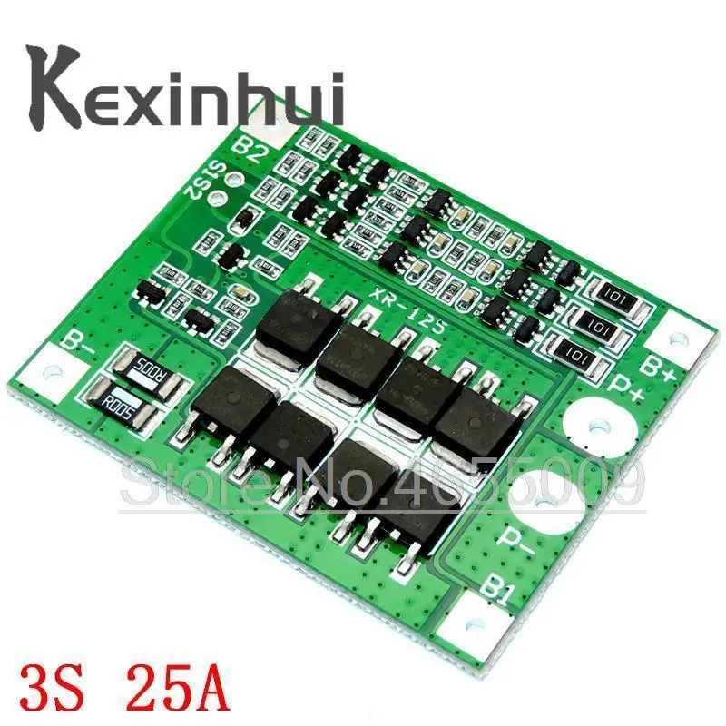 3S 10A 20A 25A 30A 40A 60A Li-ion Lithium Battery 18650 Charger PCB BMS Protection Board For Drill Motor Lipo Cell Module