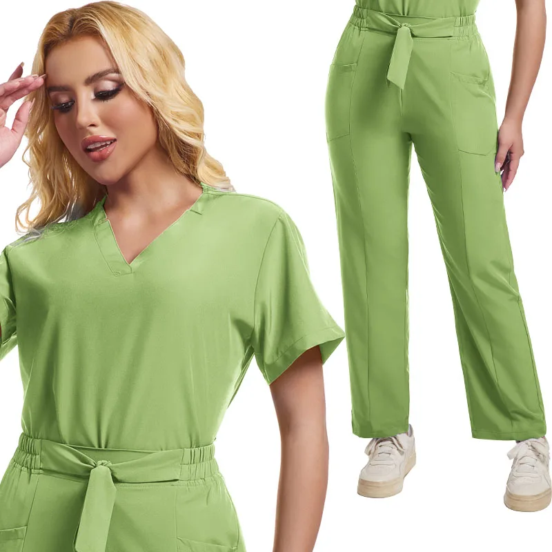 Uniformes chirurgicaux cliniques pour femmes, ensembles de gommages médicaux, accessoires d'infirmière, vêtements de travail pour médecins d'hôpital, vente en gros