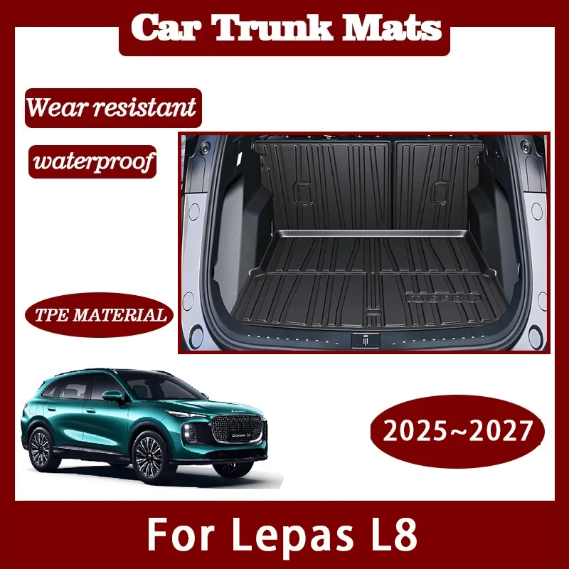 

Car Trunk Mats For Lepas L8 Chery Tiggo 8 MK2 2025 2026 2027 Waterproof Storage Pad Cargo Liner Back Seat Cover Auto Accessories