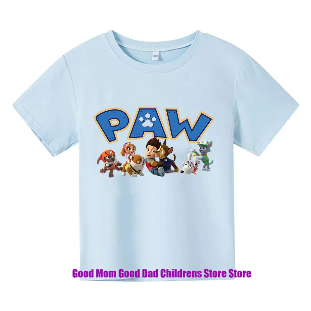 PAW Patrol Summer Childrens Wear Boys' And Girls't-shirts Single Cartoon Printed Children's Sportswear Jackets baby Clothes