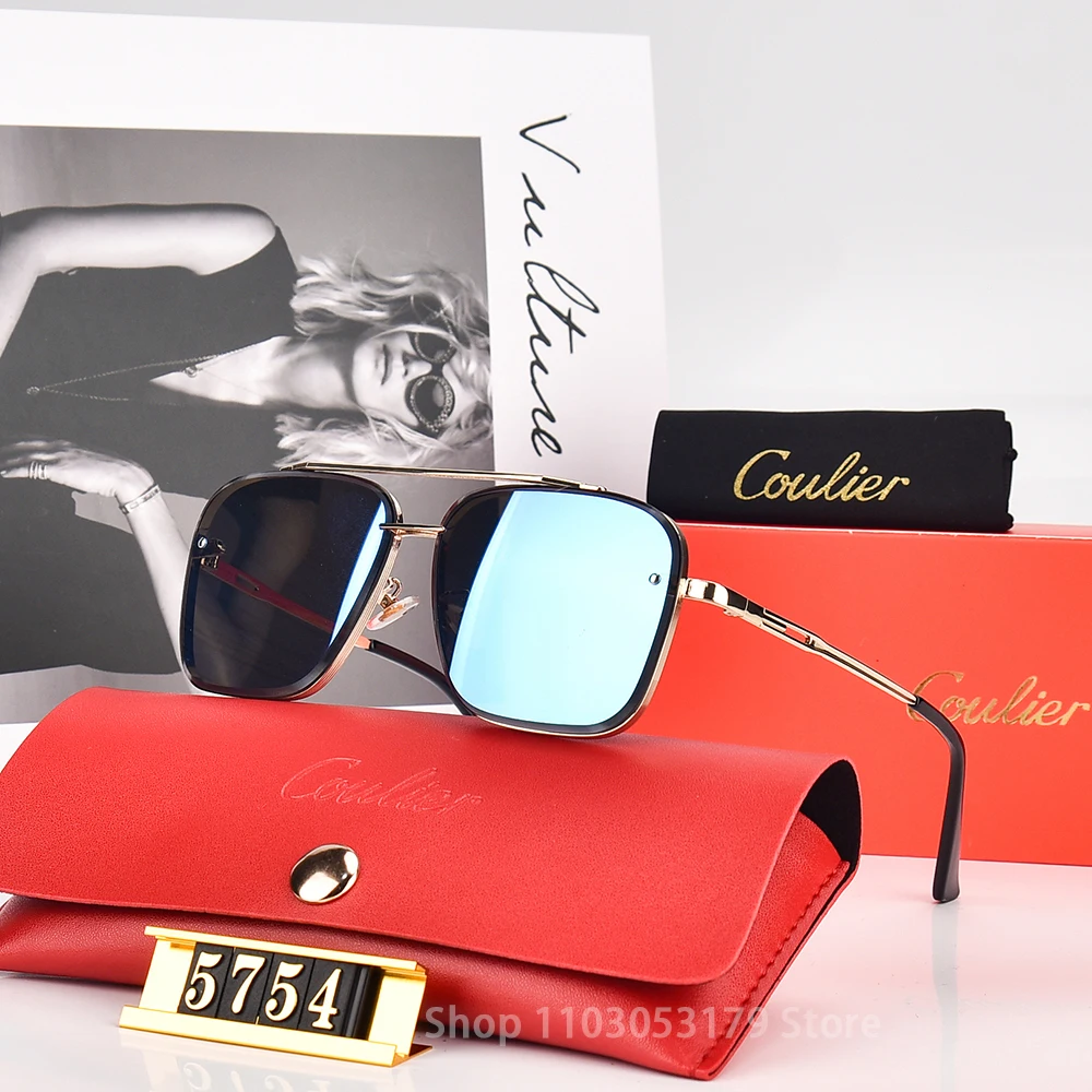 2024 New Pilot Women Sun Glasses Anti-UV Casual Vintage Square Sunglasses Fashion Luxury Brand Men Sun Eyewears UV400 image 2