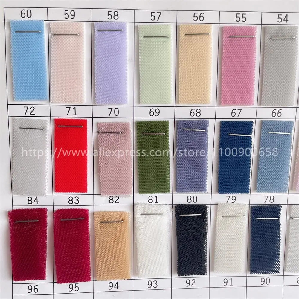 95 Farben 6420, sechseckiges Netz, weicher Tüll, Netzstoff, Hochzeitskleid, Rock, Hochzeitsdekoration, Kleidung, Moskitonetz, Tuch, RS 4113 – Detail 9