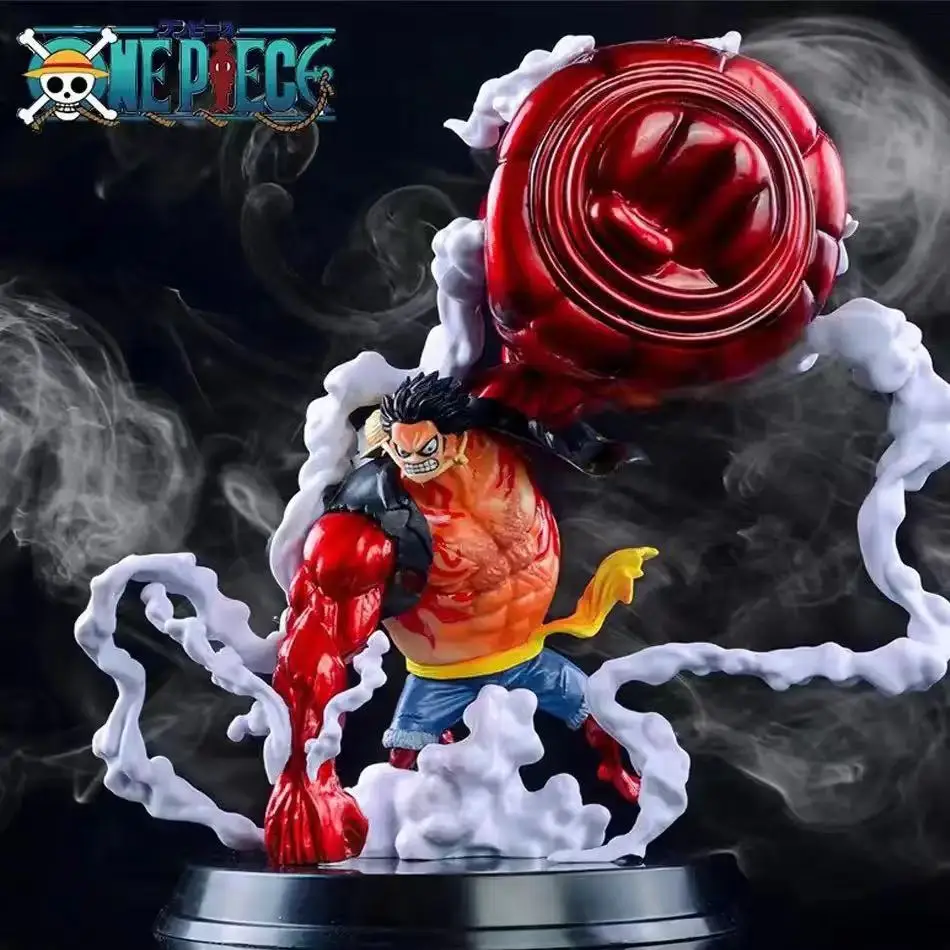 Figura de acción de Anime japonés One Piece, Luffy Gear 4, PVC, juguetes de Manga, regalo para niños y adultos