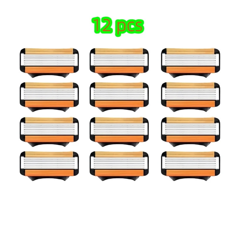 ماكينة حلاقة متطورة تتميز بشفرات من ستة طبقات للكفاءة، وبناء قابل لإعادة الاستخدام يدعم الاستدامة والشفرات المستوردة، أ #4