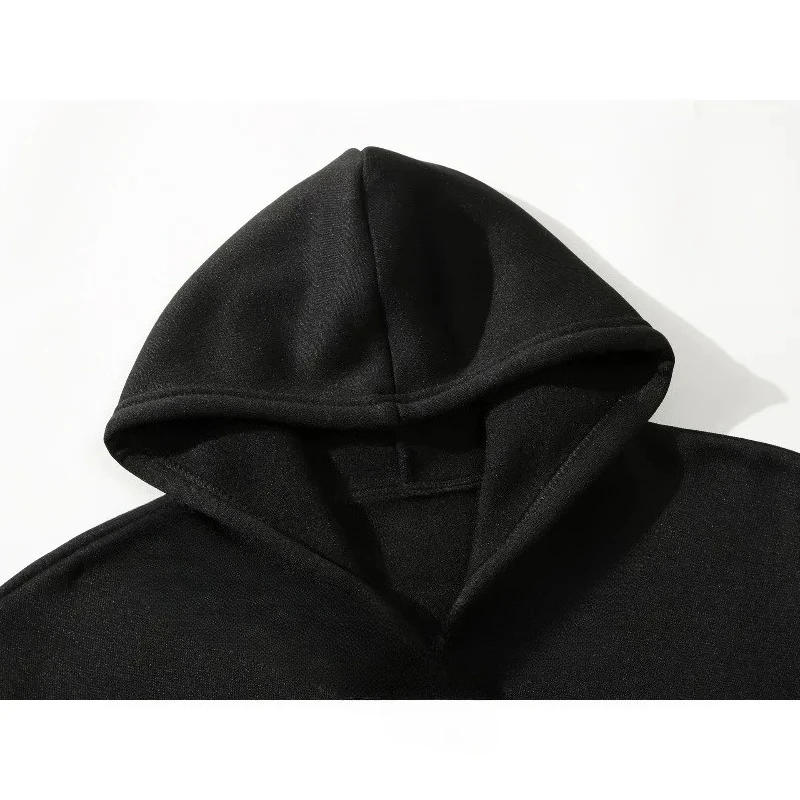 سويت شيرت بقلنسوة بسيط مطبوع عليه الهيب هوب مناسب لارتداء هوديس الشارع وموقف شخصي للأولاد