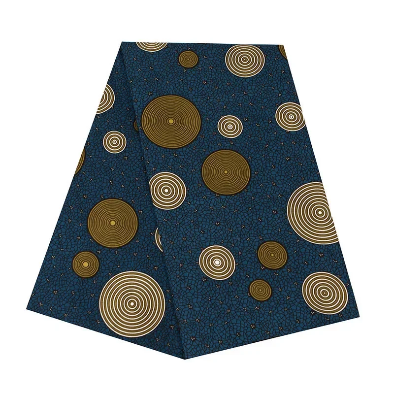 1pc 1/3/6yards Braun Geometrische Muster Afrikanischen Ankara Gedruckt Wachs Stoff Chevron Stoff Durch Die Hof textur Stoff