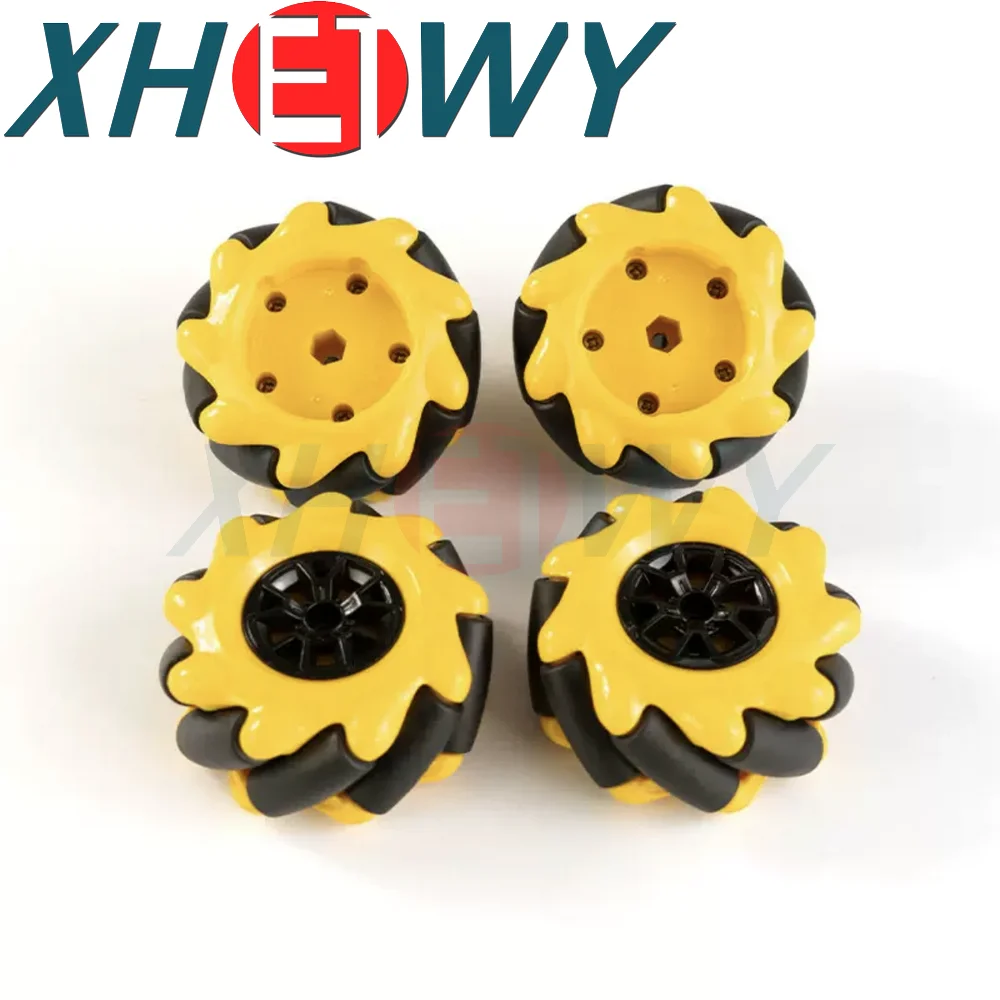 48mm 60mm 80mm High Hardness Plastic Mecanum Wheel Omni-Directional for TT Motor Smart Robot Car with 6mm hubs