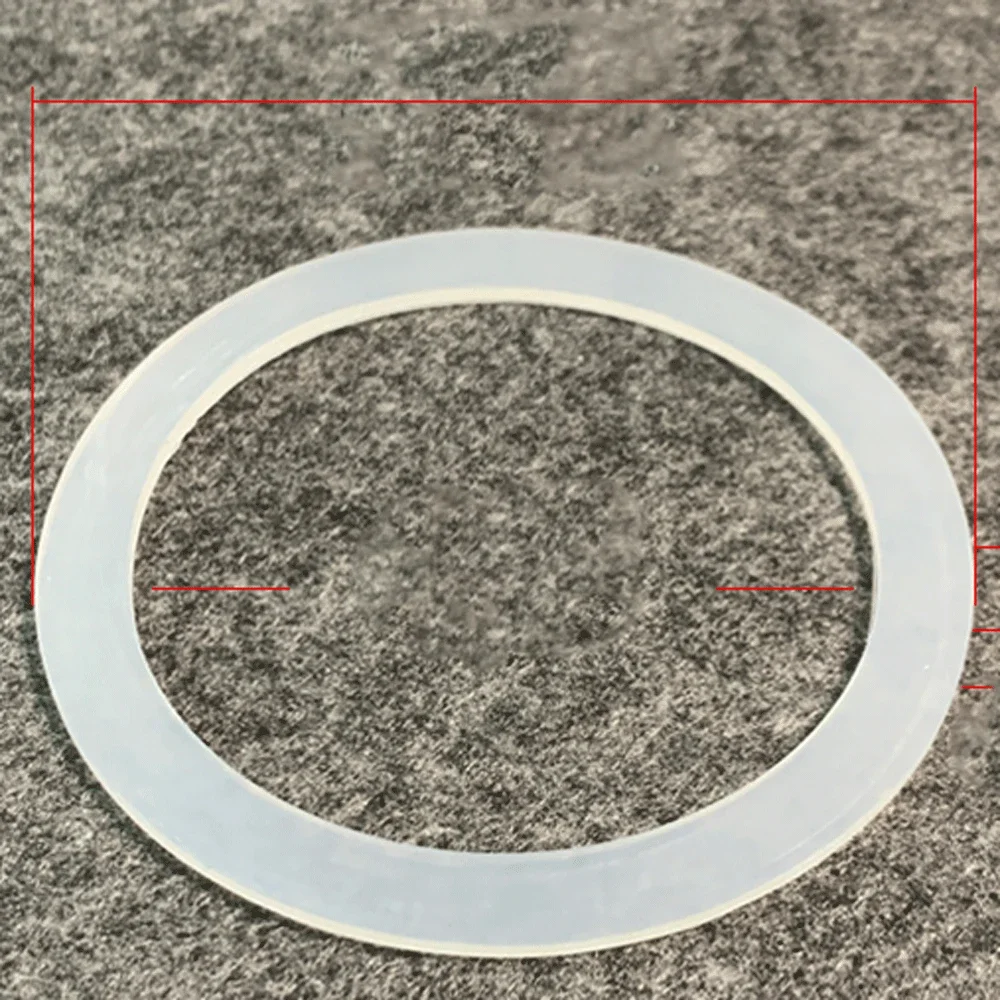 28-500mm White VMQ Slicone Rubber Flat Gasket Washer For Sight Glass diopter Homebrew