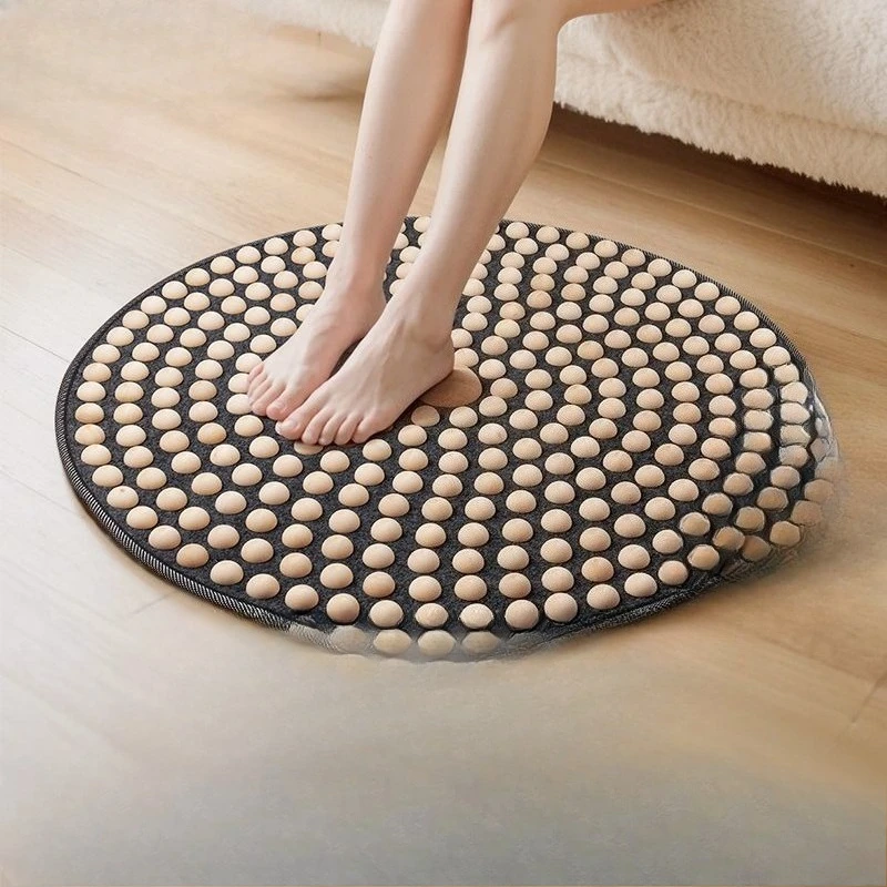 

Solid wood foot massage pad, home pedicure