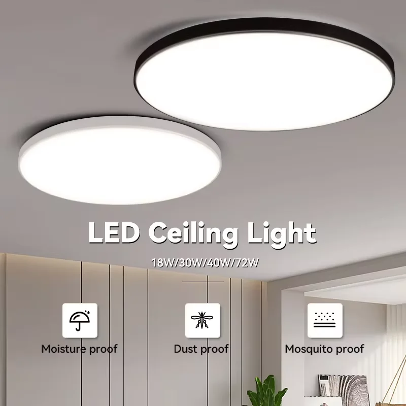 Ceiling Lighting Panel Lights LED Ceiling Lamp Chandelier Bedroom Led Lustre Bathroom Kitchen Home Decor Fixtures Hanging Lamps