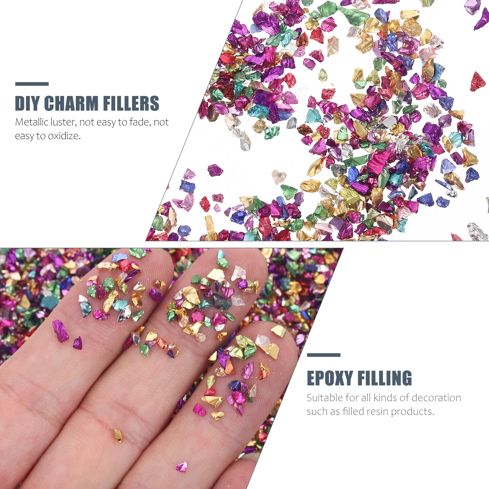 

Необычные стеклянные эпоксидные наполнители, легкие и прочные аксессуары для маникюра «сделай сам», подвески для дизайна ногтей для изготовления смолы, наполнители для подвесок «сделай сам»