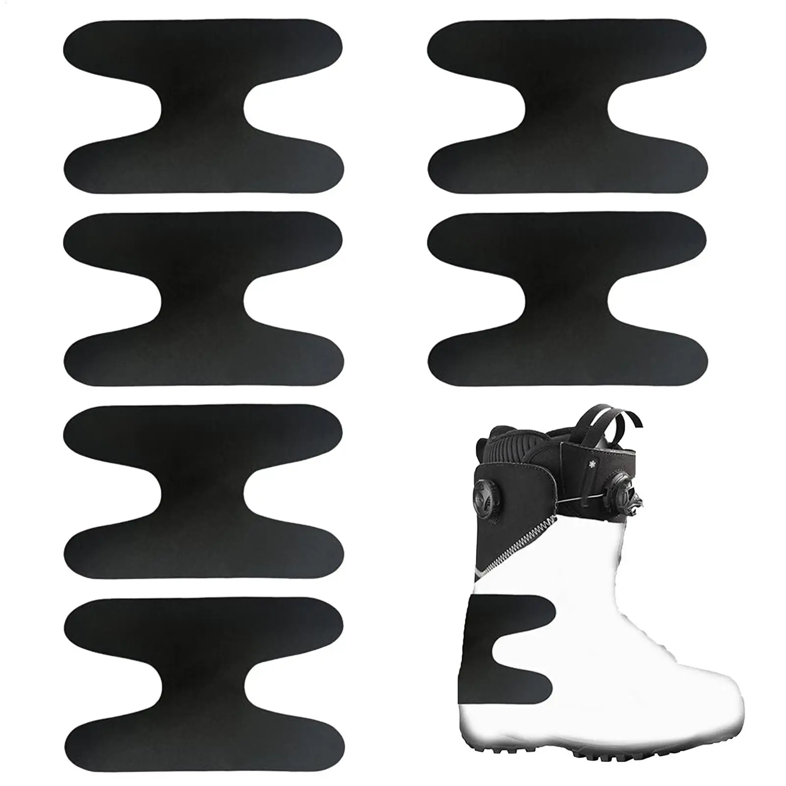 Ski Boot Insert Pads 6Pcs/set Ski and Snowboard Boot Ankle Wrap Pads Boot Fitting Foam Ankle Wrap Pads Fitting Inserts Protector