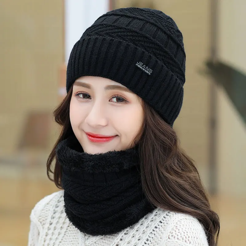 Hat: Winter tide warm, autumn and winter, woolen hat, fleece knitted hat, Korean cycling ear cap