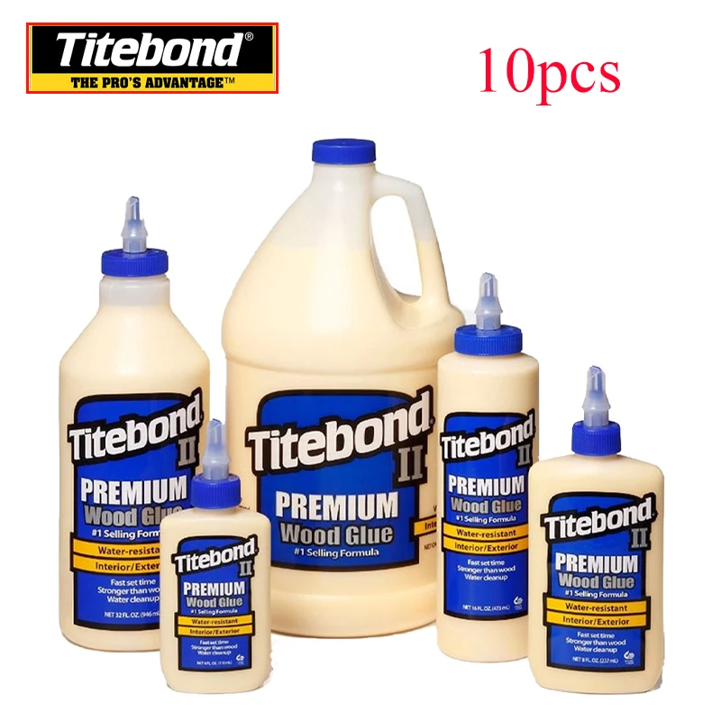 Titebond Awesome woodworking Glue 2 Generation Environmental Protection White Latex Water Repair Musical Instrument Floor 10pcs