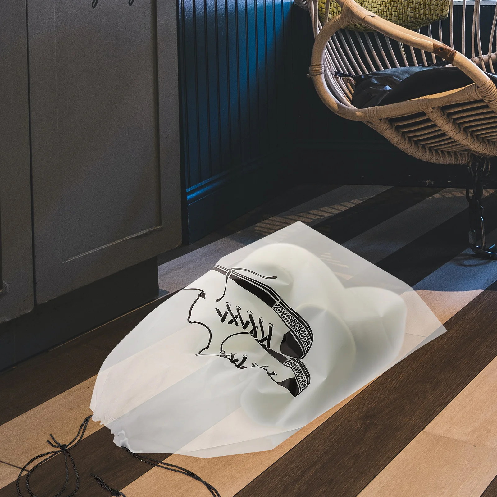 

5pcs Drawstring Shoe Storage Bags Portable Dustproof Travel Organizers for Closet Wardrobe Home Use