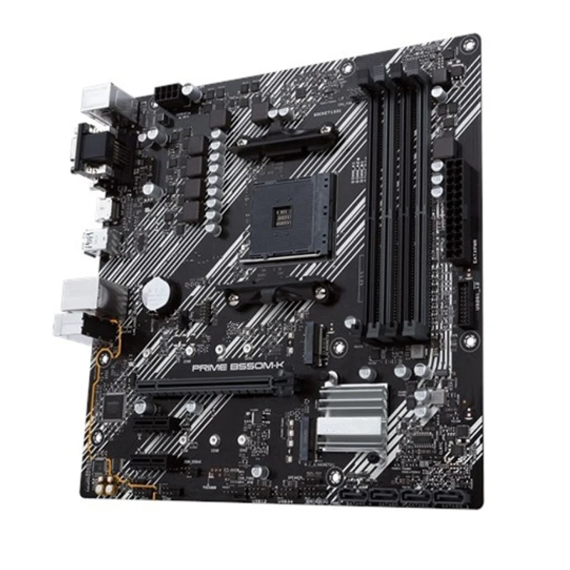 For AMD PRIME B550M-K motherboard Used original Socket AM4 B550 DDR4 128GB M.2 NVME USB3.0 SATA3 Desktop Mainboard