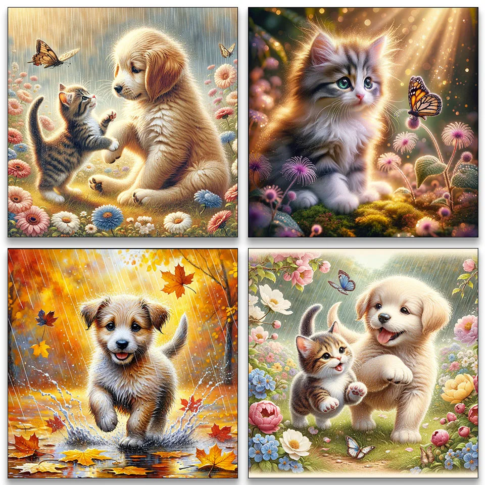 

Набор алмазной живописи 5D своими руками — новый продукт — декоративный подарок для собак и кошек