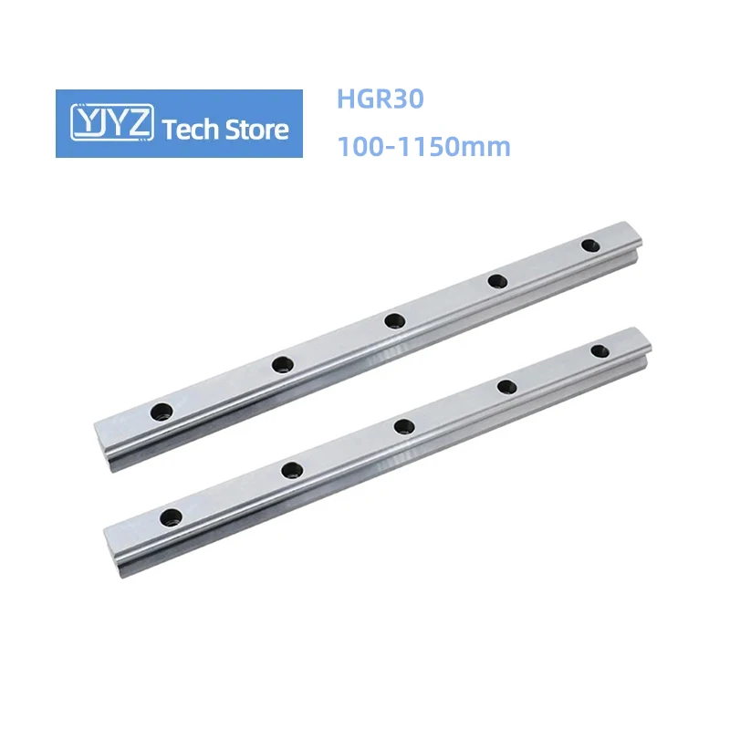 2PCS HGR30 Square Linear Guide Rail CNC Router Engraving Machines Parts Length 100-1150mm Can Customizable Any Long