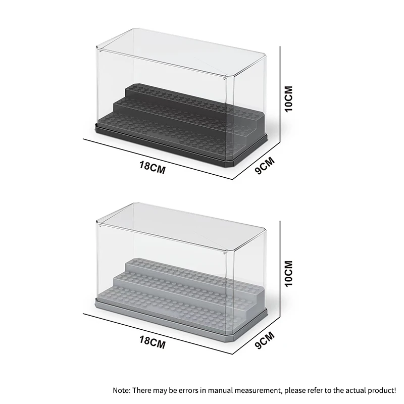미니 피규어 액션 피규어용 아크릴 디스플레이 케이스, 블록 탈착식 디스플레이 박스, 큐브 쇼케이스