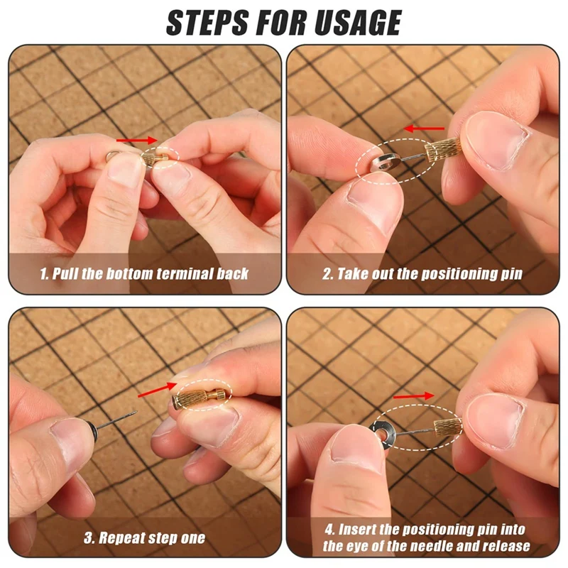 

Leather Edges Lock Needle 14Pcs Leather Positioning Needles, Leather Suture Positioning Needle Leather Locking