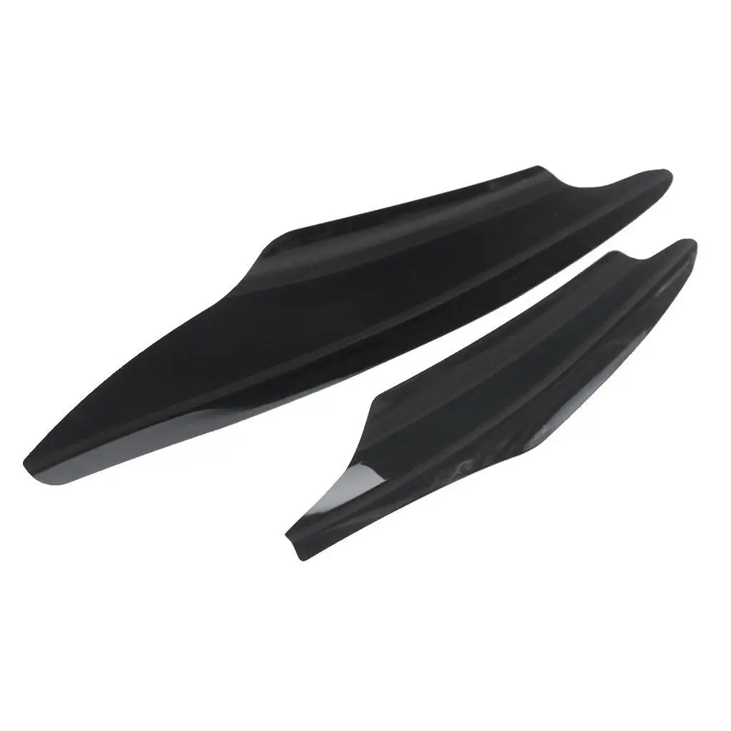 Car Front Bumper Splitter Fin Plastic Canards Body Spoiler Trim Set for Vehicle Enhancement