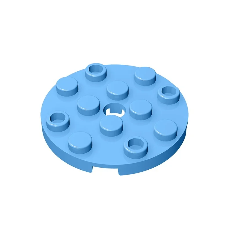 GDS-841 Plate, Round 4 x 4 with HolePlate 2 x 4 compatible with lego 60474  children's DIY Educational Building Blocks