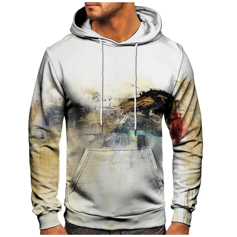 Vintage Colorful Graffiti Style Men Hoodies 3D Print Autumn Winter New Women Hoody Sweatshirt Men Tracksuit Y2K Clothes Pullover