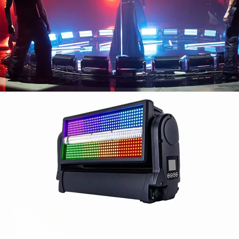 IP65 waterproof moving head strobe light 480x0.5W RGB 3 1 LED light beads Ra90 5000K wireless DMX light washer
