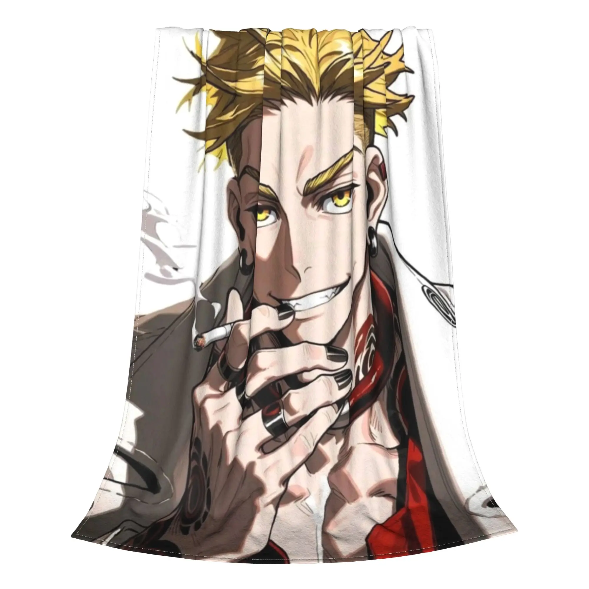 Gachiakuta Enjin Blanket All Season Gachiakuta  Cute Thin Throw Blankets For Car Travel  Plush Thin Quilt