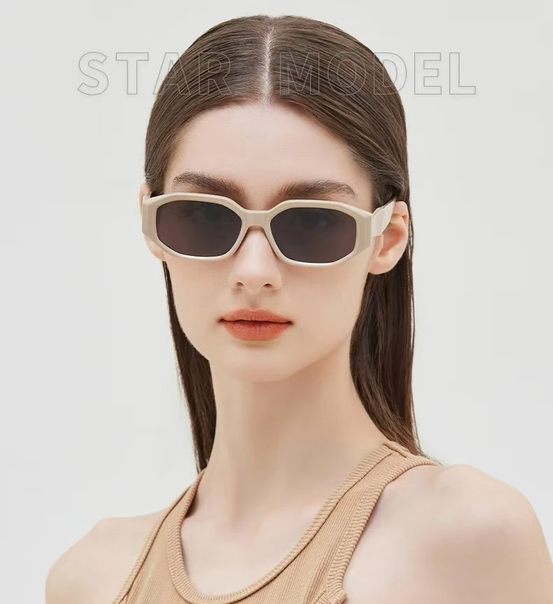 

Fashion Trends Korean Style UV Resistant Sunglasses Woman White Glasses Outdoor Drive Travel Eyewear UV400 High-Quality New