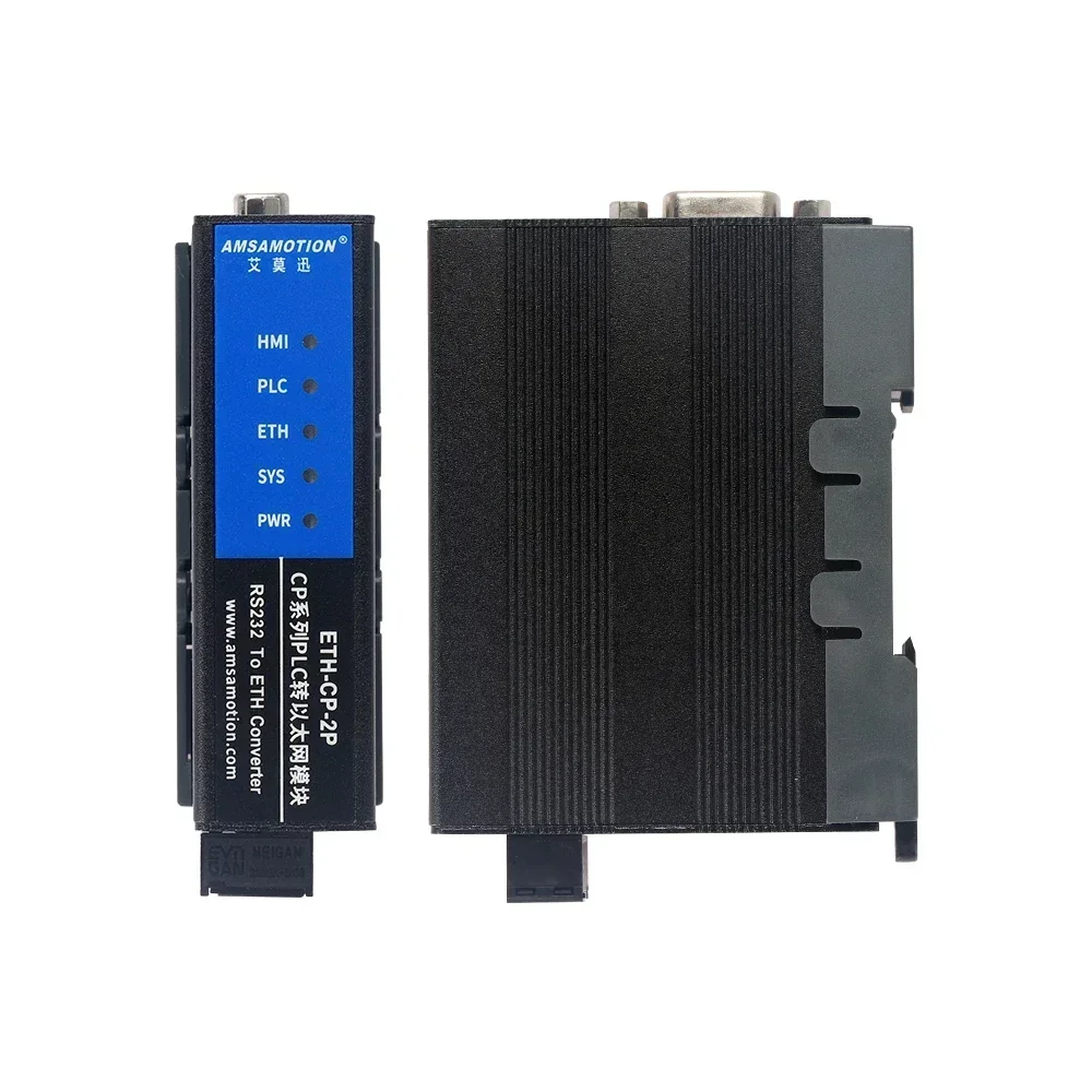 ETH-CP-2P AMSAMOTION Ethernet Programming Module Serial RS232 Converter Suitable for Omron PLC CP1E CP1L CP1H Series CPU
