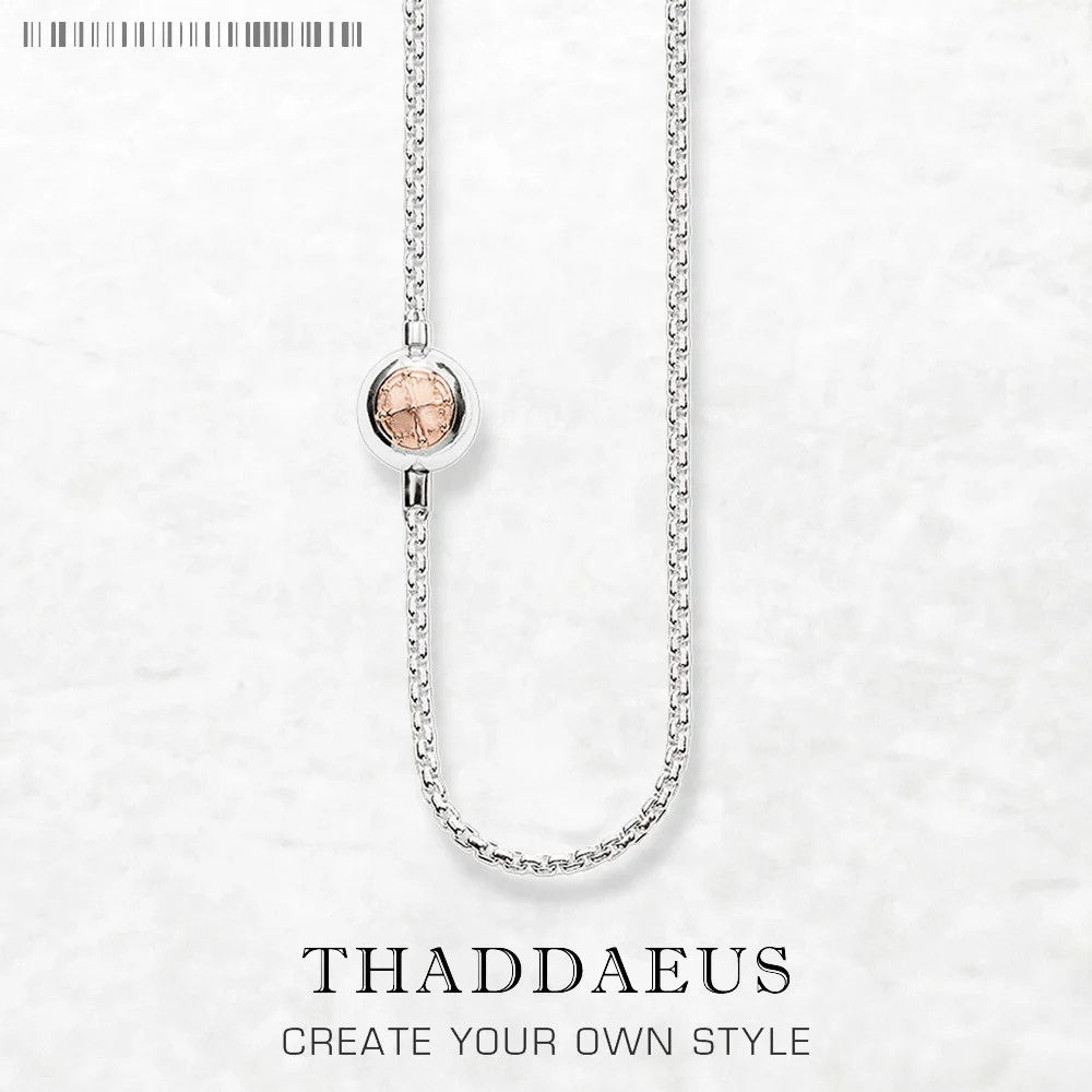 

Цепочка с базовой розой, ювелирное изделие из стерлингового серебра 2017 пробы в Европейском стиле, хороший подарок для мужчин и женщин